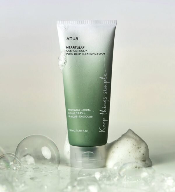 HEARTLEAF QUERCETINOL PORE DEEP CLEANSING FOAM منظف المسام العميق انوا  150ml