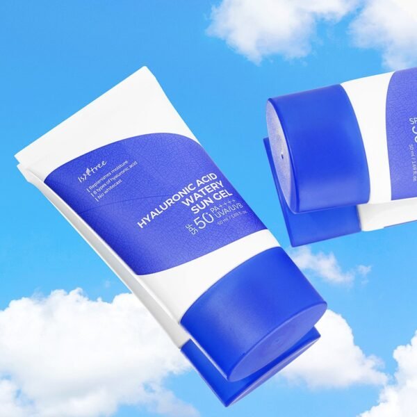 ⁦Isntree - Hyaluronic Acid Watery Sun Gel SPF50+PA++++ 50ml - واقي الشمس المائي من ازنتري ٥٠مل⁩ - الصورة ⁦5⁩