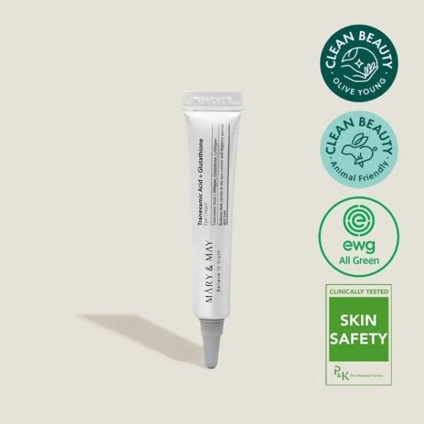 MARY & MAY - Tranexamic Acid+ Glutathion Eye Cream 30ml - كريم الجلوتاثيون وحمض الترانيكساميك للعين 9g