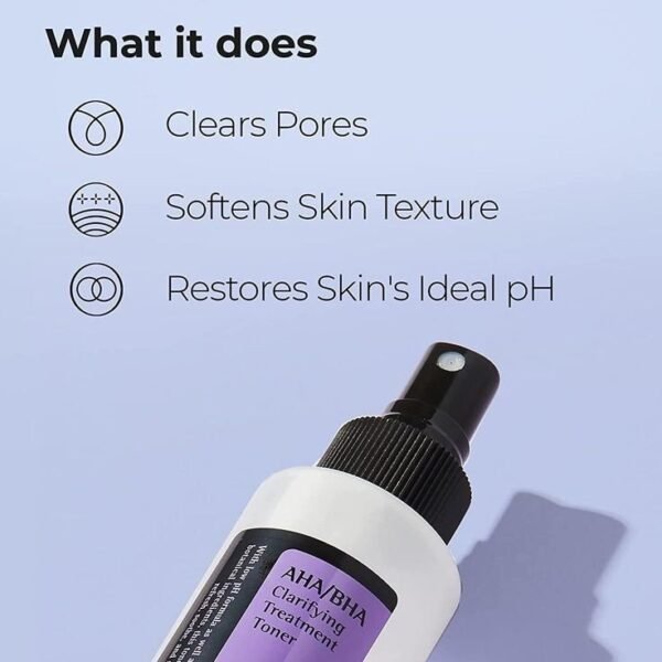 ⁦AHA/BHA Clarifying Treatment Toner
تونر معالج منقي cosrx 150ml⁩ - الصورة ⁦2⁩