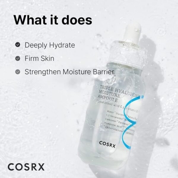⁦Hydrium Triple Hyaluronic Moisture Ampouleأمبولة مرطبة ثلاثية حمض الهيالورونيك cosrx 40ml⁩ - الصورة ⁦2⁩