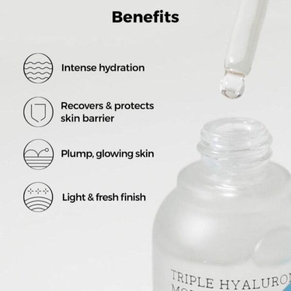 ⁦Hydrium Triple Hyaluronic Moisture Ampouleأمبولة مرطبة ثلاثية حمض الهيالورونيك cosrx 40ml⁩ - الصورة ⁦4⁩