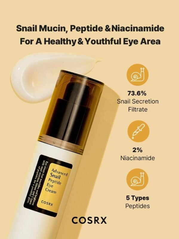 ⁦Advanced Snail Peptide Eye Cream
كريم العين بالببتايد 25ml⁩ - الصورة ⁦2⁩