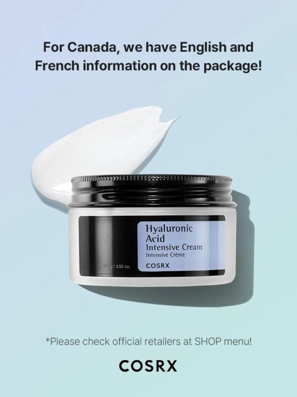 ⁦Hyaluronic Acid Intensive Cream
كريم الهيالورونيك المكثف 100g⁩ - الصورة ⁦5⁩