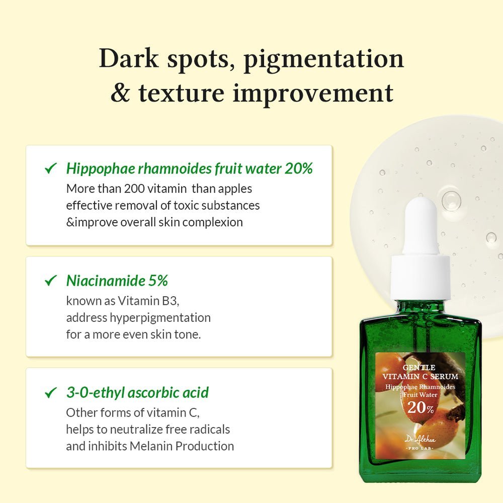 GENTLE VITAMIN C SERUM
سيروم فايتمن سي اللطيف 20% dr althea - الصورة 7