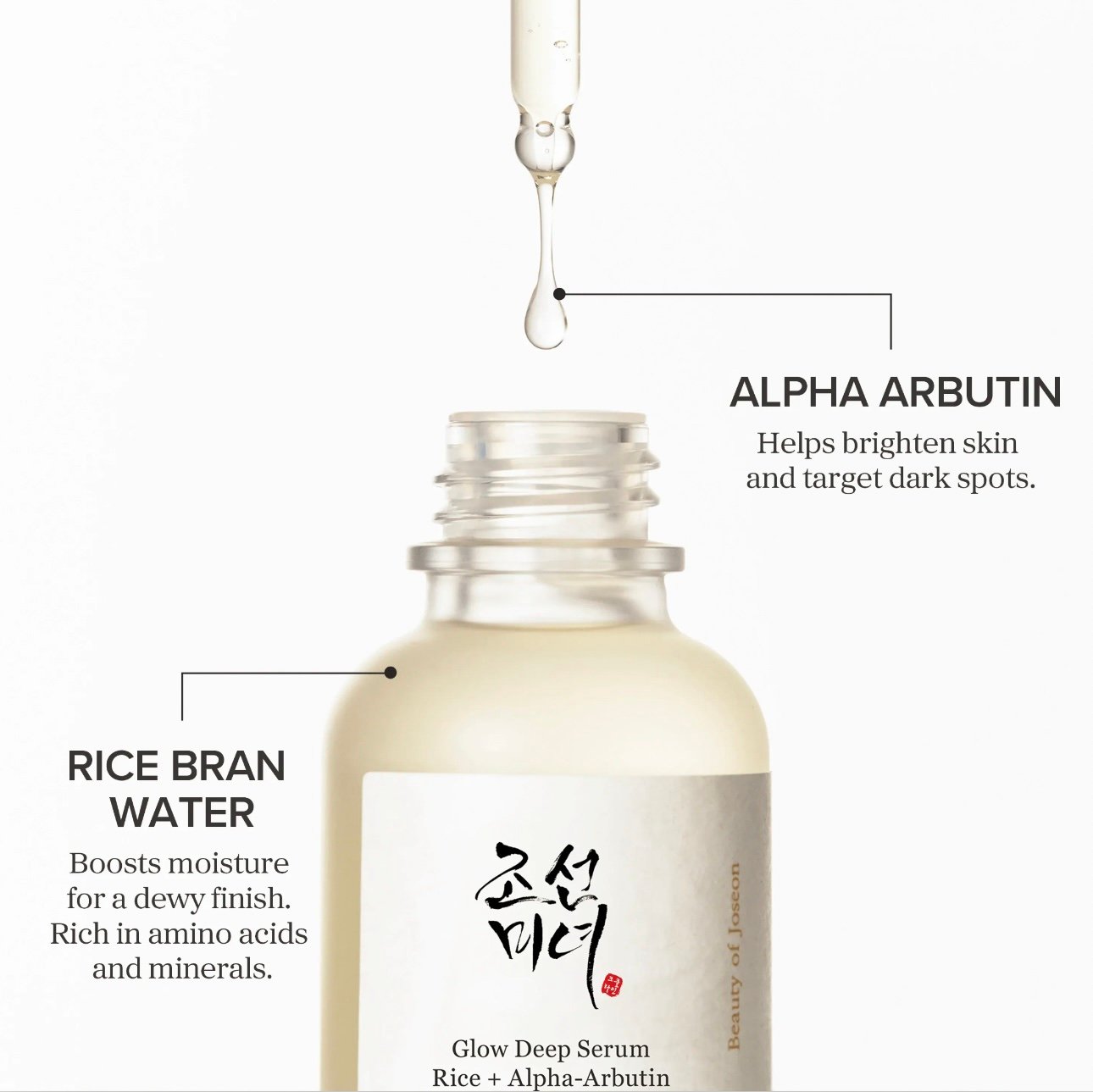 Glow Deep Serum : Rice +Alpha-Arbutin
سيروم ألفا اربوتين 30ml - الصورة 2