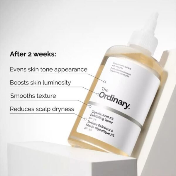 ⁦The Ordinary Glycolic Acid 7% Toning Solution - 240ml | ذا اورديناري تونر غلايكولك 7 ٪؜ - 240 مل⁩ - الصورة ⁦2⁩