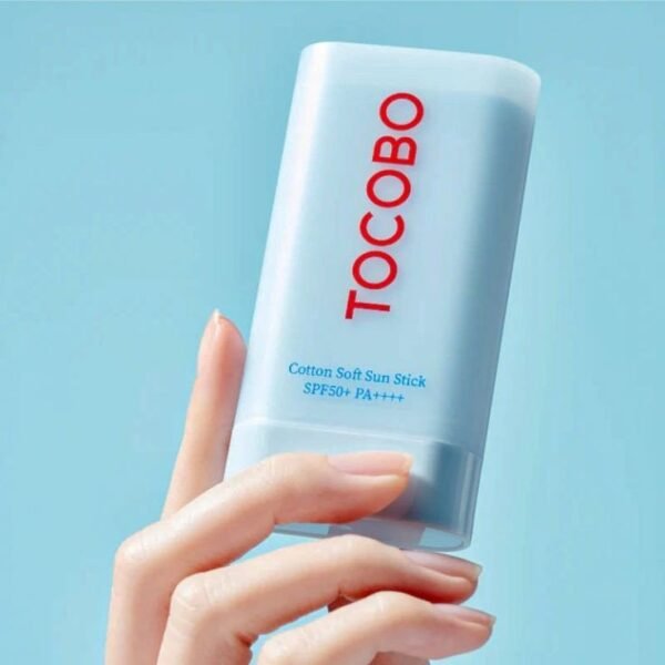 ⁦tocobo  cotton sunstick 
عصا واقي شمس قطني 19g⁩ - الصورة ⁦2⁩