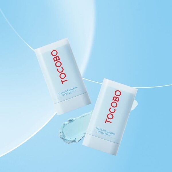 ⁦tocobo  cotton sunstick 
عصا واقي شمس قطني 19g⁩ - الصورة ⁦3⁩