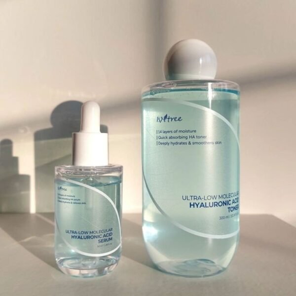⁦Isntree - ultra-low molecular hyaluronic acid serum 50ml - سيروم حمض الهيالورونيك الجزيئي المنخفض للغاية من ازنتري 50مل⁩ - الصورة ⁦2⁩