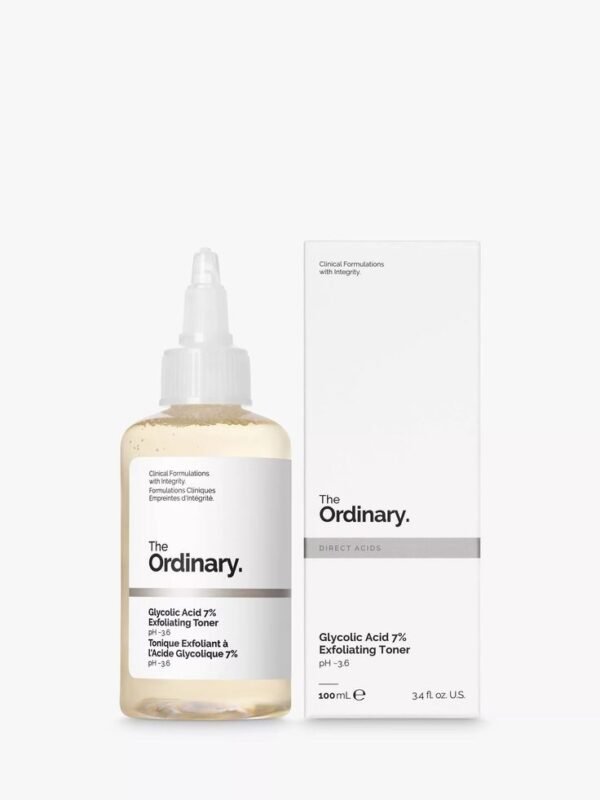 ⁦TonerGlycolic Acid 7% Exfoliating Toner تونر تقشير وتفتيح البشرة اوردناري100مل⁩ - الصورة ⁦2⁩