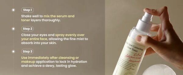 ⁦Axis y correcting glow toner تونر تفتيح التصبغات⁩ - الصورة ⁦2⁩