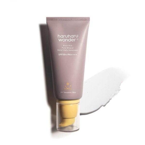 هارو هارو وندر واقي شمس SPF50 بالأرز الأسود والمعادن النقية غير معطر-50 مل