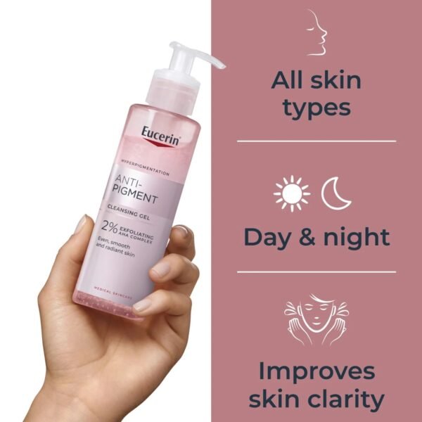 ⁦Eucerin Anti-Pigment Cleansing Gel 400ml غسول جل ضد التصبغات يوسيرين⁩ - الصورة ⁦2⁩