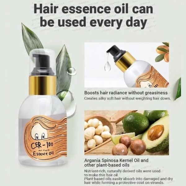 ⁦ELIZAVECCA cer 100 collagen coating hair a+ muscle essence oil اسنس تصفيف الشعر من ايليزافيكا⁩ - الصورة ⁦3⁩