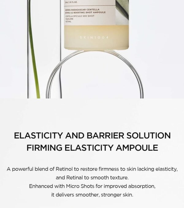 ⁦SKIN 1004 - Madagascar Centella Retinol 0.2 Boosting Shot Ampoule سيروم الرتنول شوت⁩ - الصورة ⁦3⁩
