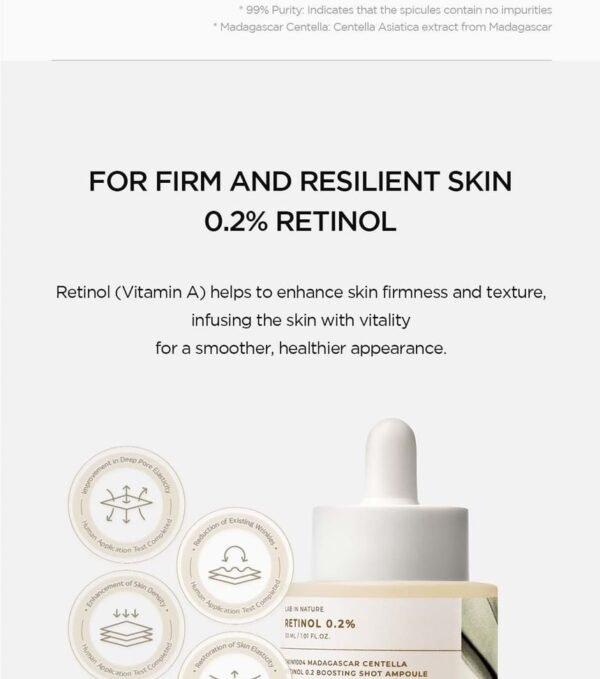 ⁦SKIN 1004 - Madagascar Centella Retinol 0.2 Boosting Shot Ampoule سيروم الرتنول شوت⁩ - الصورة ⁦5⁩