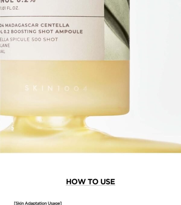 ⁦SKIN 1004 - Madagascar Centella Retinol 0.2 Boosting Shot Ampoule سيروم الرتنول شوت⁩ - الصورة ⁦8⁩