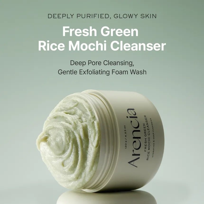 Arencia - Fresh Green Rice Mochi Cleanser 180g - الصورة 2