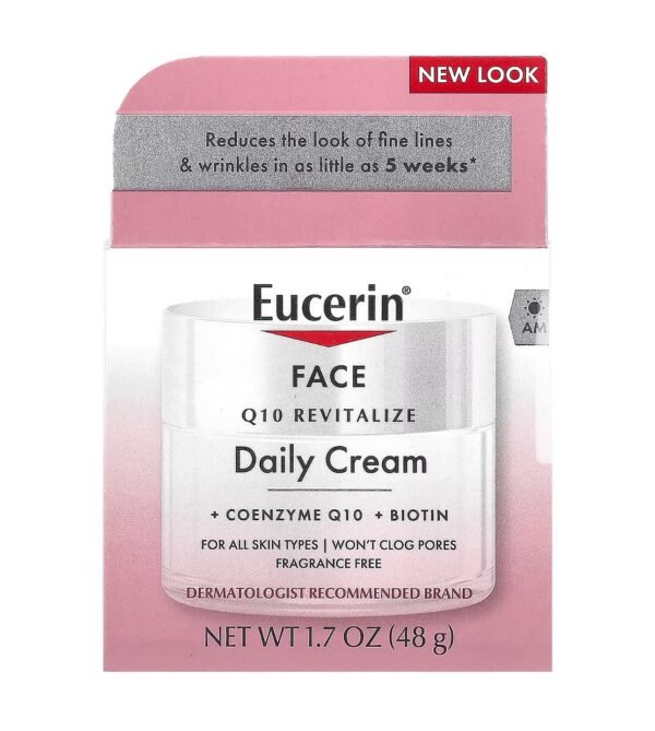 ⁦الكريم اليومي لإعادة حيوية البشرة Eucerin®‎ الذي يحتوي على مساعد الإنزيم Q10
49g⁩ - الصورة ⁦2⁩