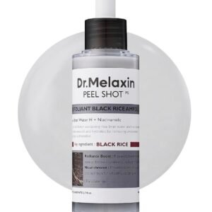 Dr. Melaxin Peel Shot Exfoliating Black Rice Ampoule - 80ml | دكتور ميلاكسين سيروم مقشر بالرز الأسود - 80 مل