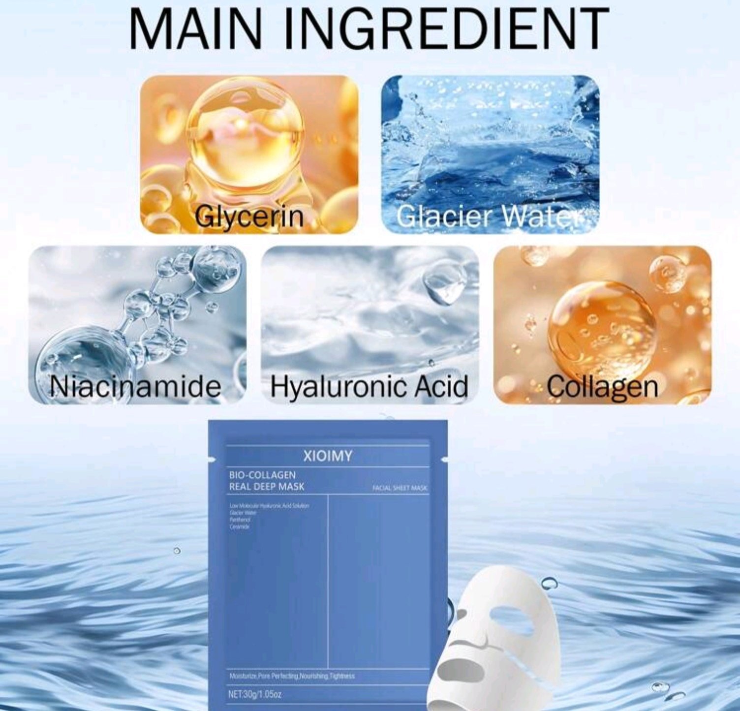 XIOIMY Bio-Collagen Real Deep Mask one sheet - الصورة 4